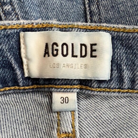 AGOLDE Pinch Waist High Rise Jeans Size 30 Blue Denim - Picture 8 of 12